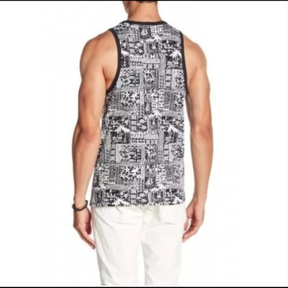 Men Slate & Stone Black White Tank Top - Picture 2 of 5